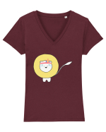 Leu Dragut Tricou mânecă scurtă guler V Damă Evoker