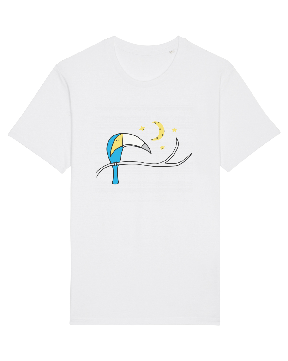 Tricou mânecă scurtă Unisex Rocker White