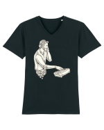 Steampunk DJ 1 Tricou mânecă scurtă guler V Bărbat Presenter