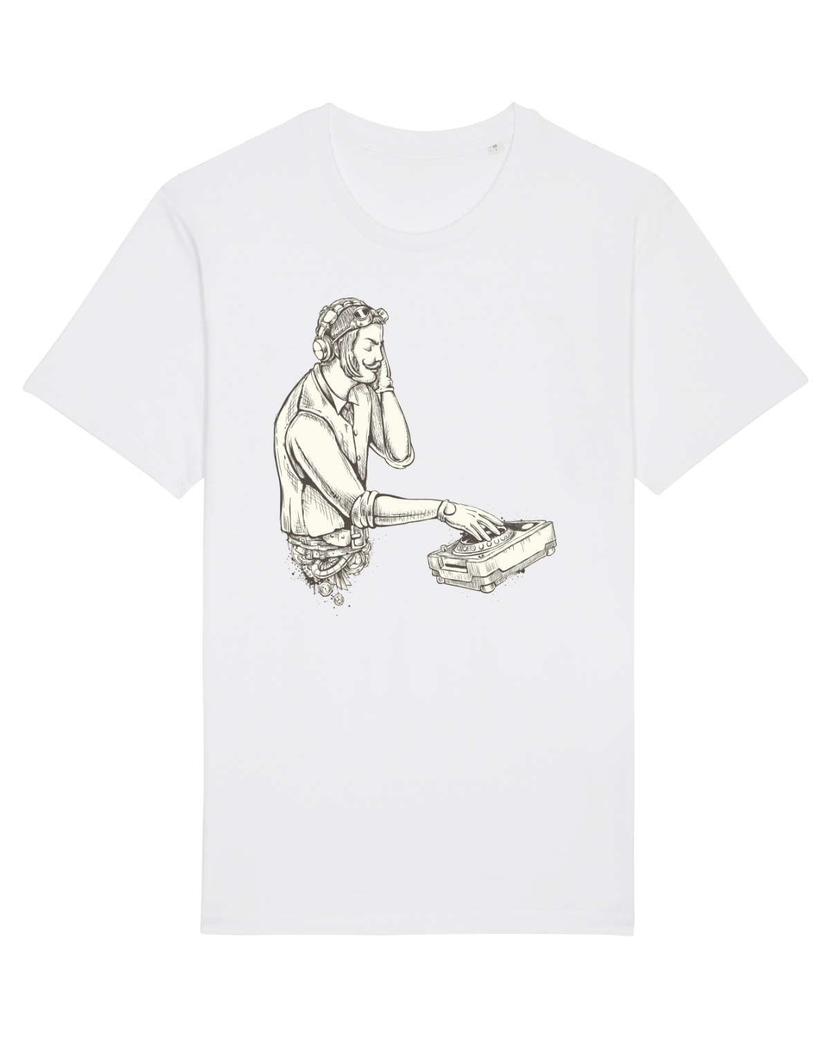 Tricou mânecă scurtă Unisex Rocker White