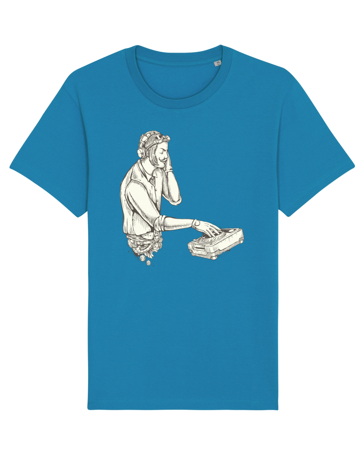 Tricou mânecă scurtă Unisex Rocker Azur