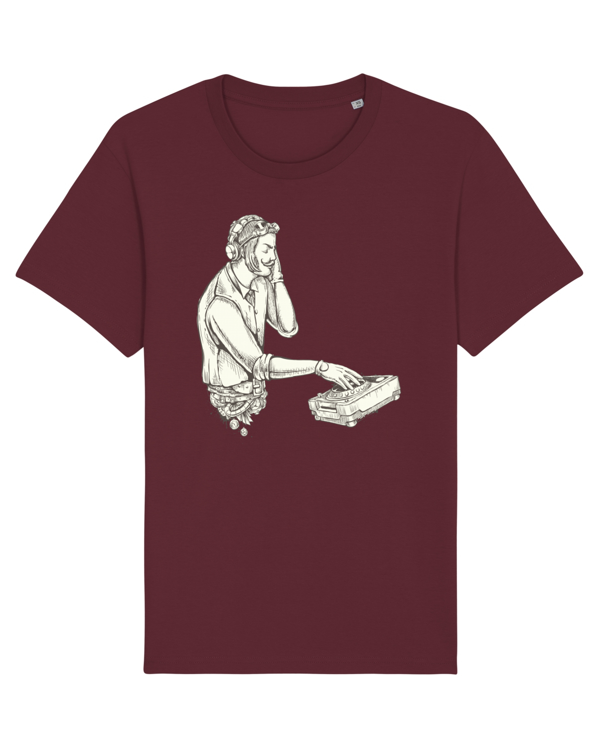 Tricou mânecă scurtă Unisex Rocker Burgundy