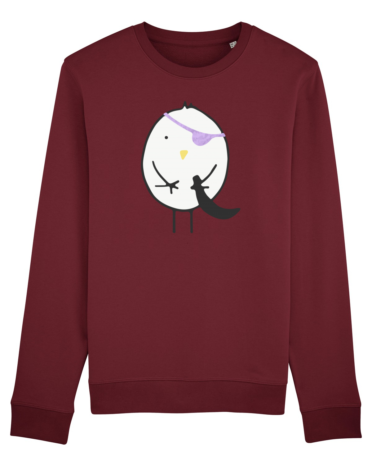 Bluză mânecă lungă Unisex Rise Burgundy