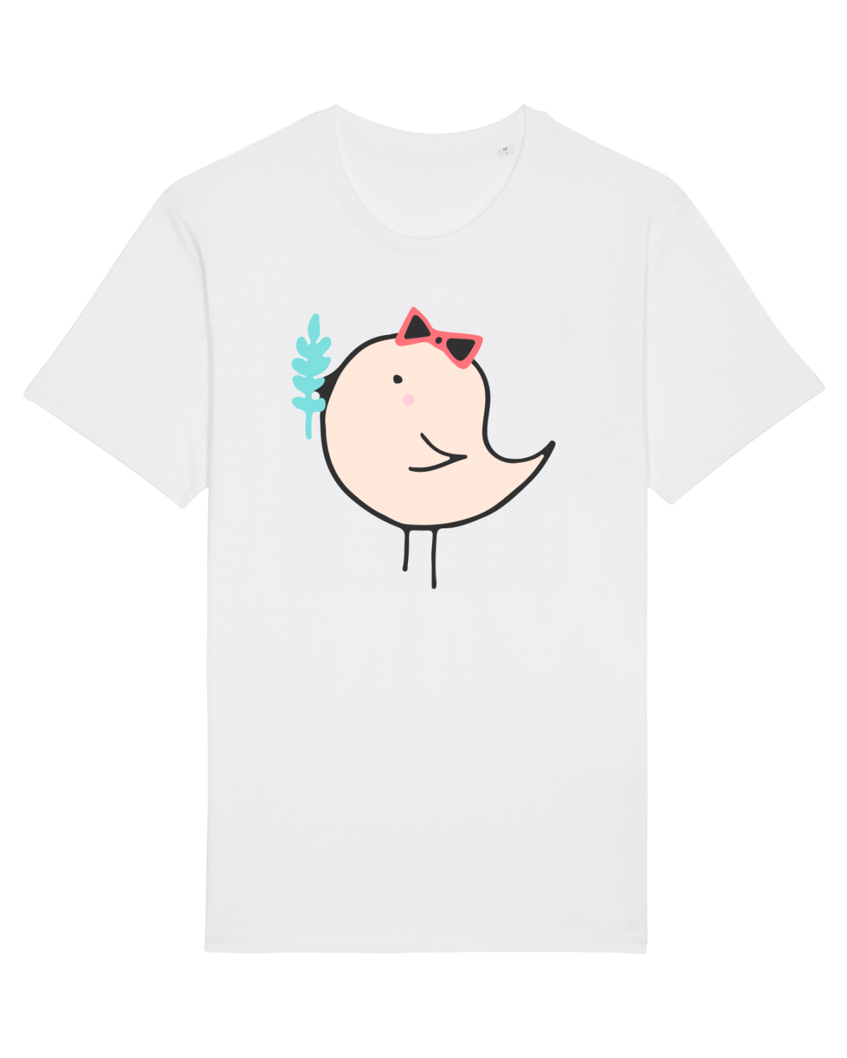Tricou mânecă scurtă Unisex Rocker White