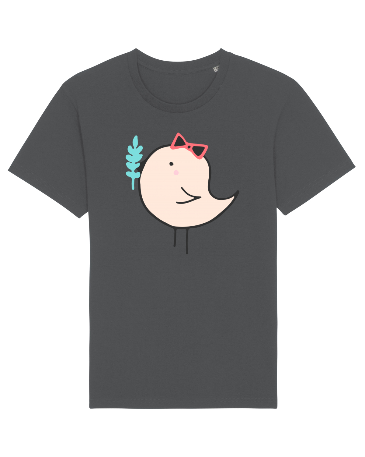 Tricou mânecă scurtă Unisex Rocker Anthracite