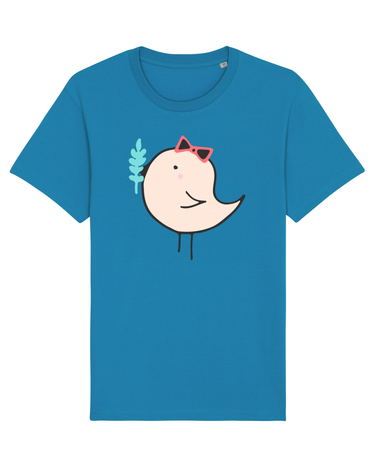 Tricou mânecă scurtă Unisex Rocker Azur