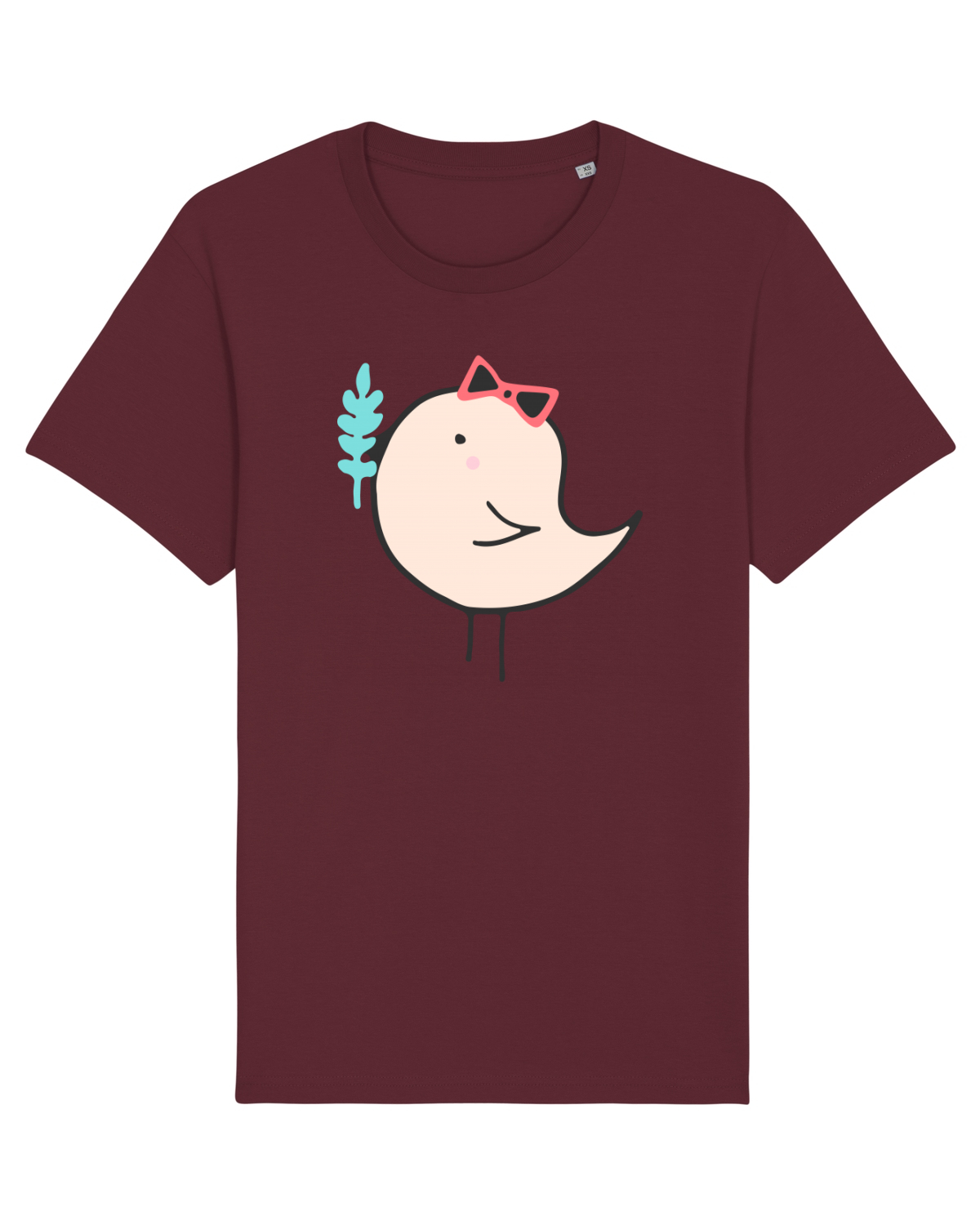 Tricou mânecă scurtă Unisex Rocker Burgundy
