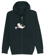 Lenes Sloth cu Palarie Hanorac cu fermoar Unisex Connector