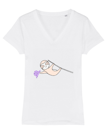 Lenes Sloth cu Palarie White