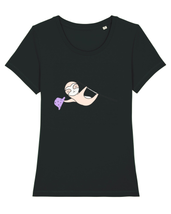 Lenes Sloth cu Palarie Black