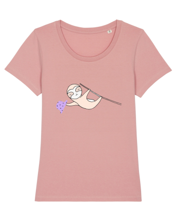 Lenes Sloth cu Palarie Canyon Pink