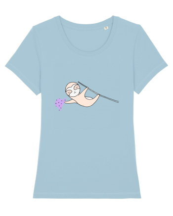 Lenes Sloth cu Palarie Sky Blue