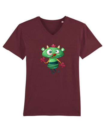 Monstrulet Verde Burgundy