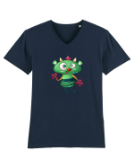 Monstrulet Verde Tricou mânecă scurtă guler V Bărbat Presenter