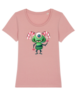 Ciclop Verde Tricou mânecă scurtă guler larg fitted Damă Expresser