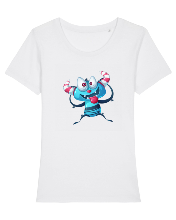 Monstrulet Albastru White