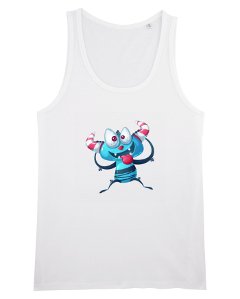 Monstrulet Albastru White