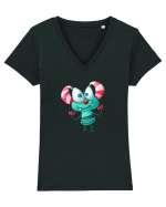 Monstrulet Verzui Tricou mânecă scurtă guler V Damă Evoker