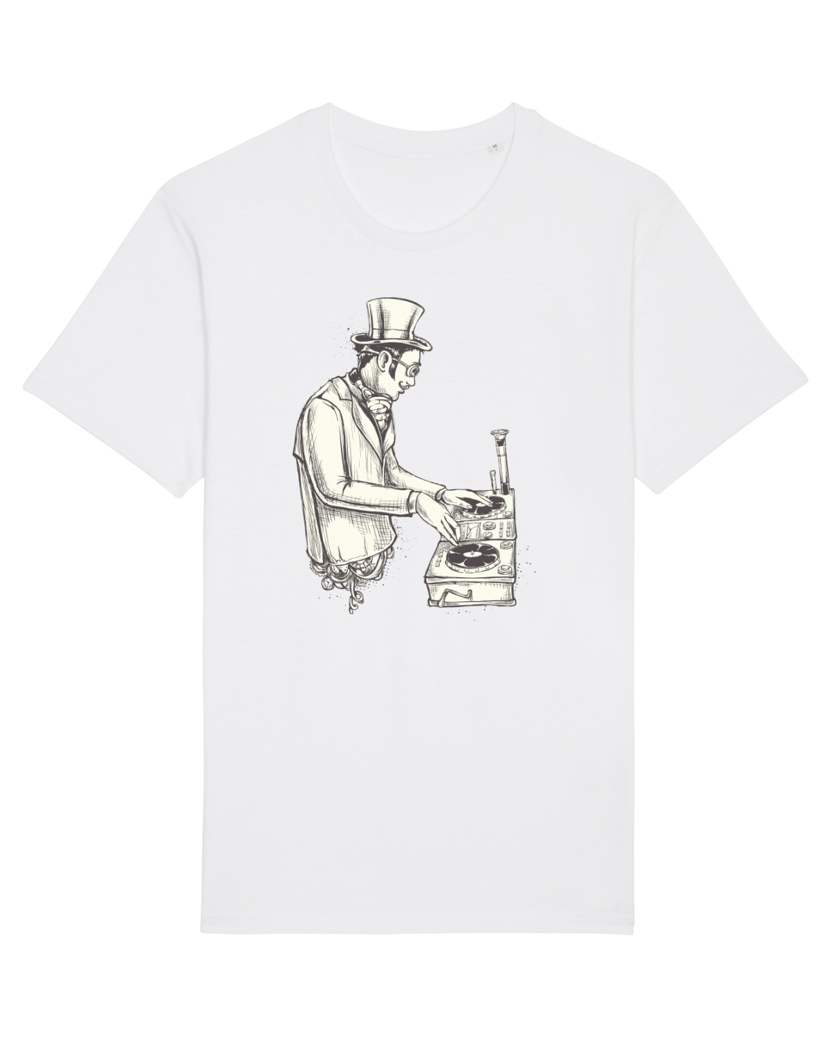 Tricou mânecă scurtă Unisex Rocker White