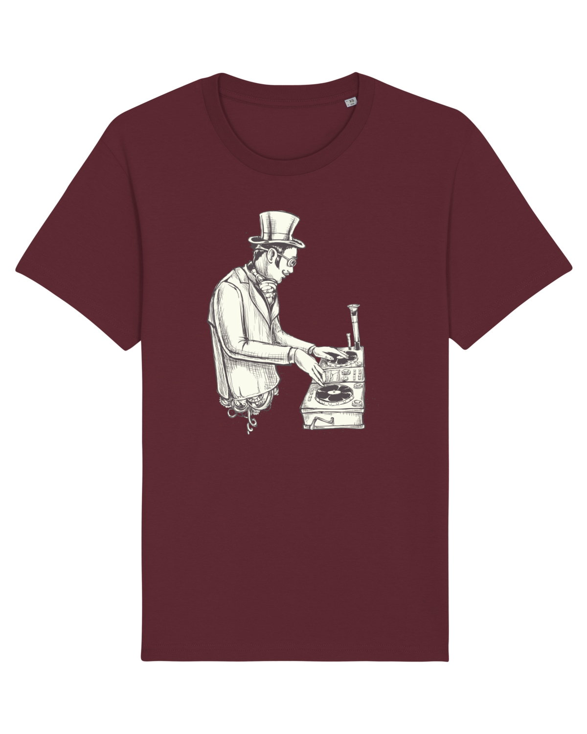 Tricou mânecă scurtă Unisex Rocker Burgundy