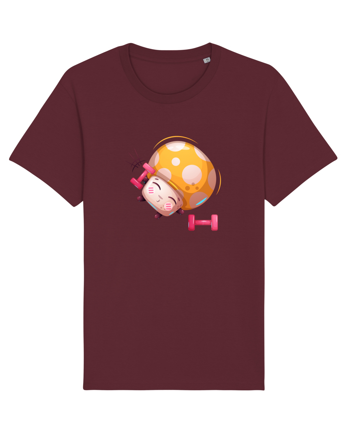 Tricou mânecă scurtă Unisex Rocker Burgundy