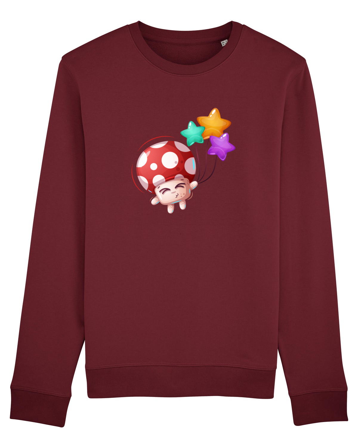 Bluză mânecă lungă Unisex Rise Burgundy