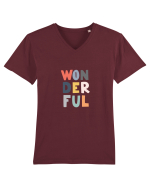 Wonderful Tricou mânecă scurtă guler V Bărbat Presenter