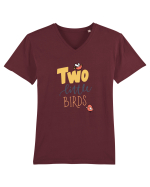 Two Little Birds Tricou mânecă scurtă guler V Bărbat Presenter