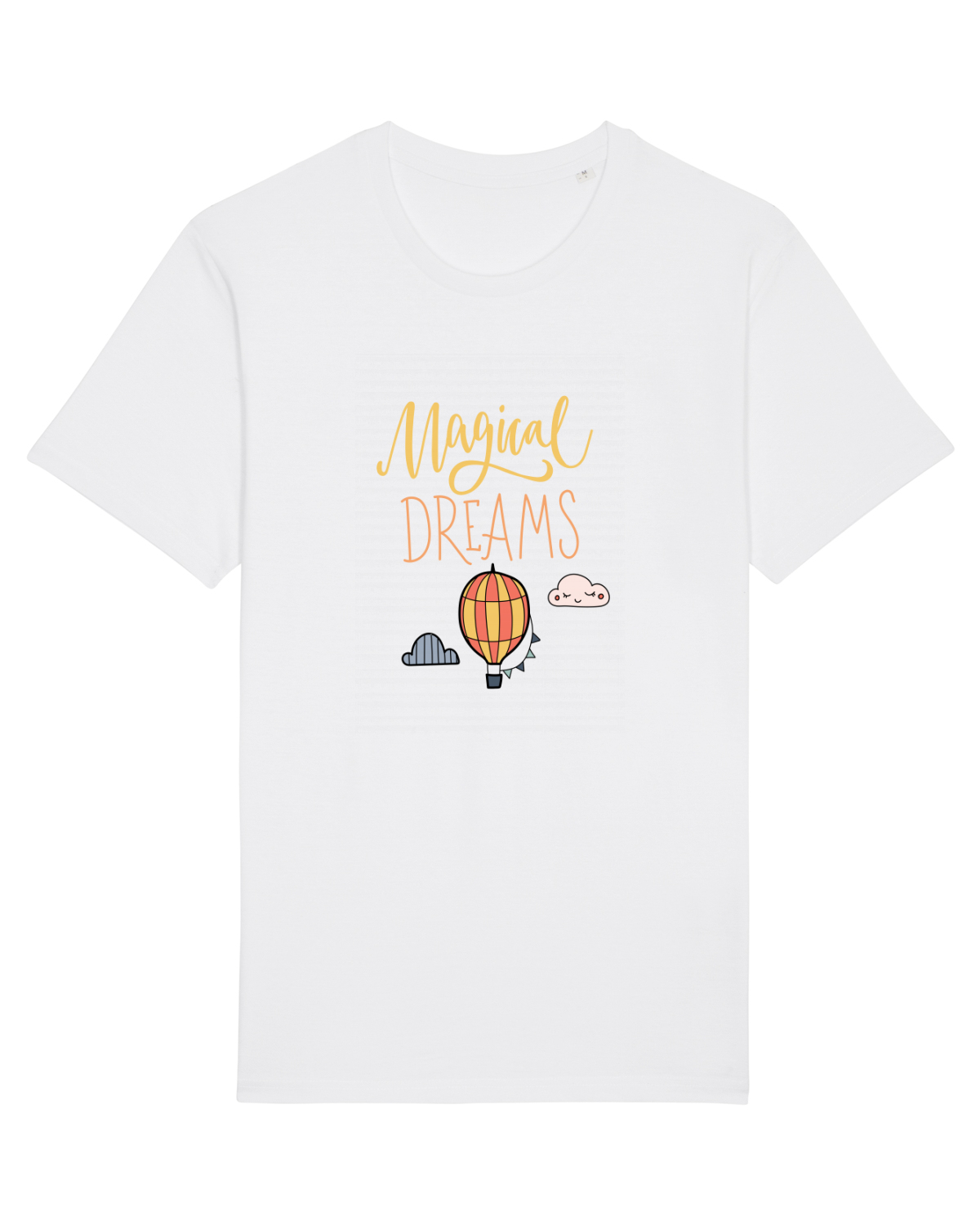Tricou mânecă scurtă Unisex Rocker White