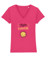 You are My Sunshine Tricou mânecă scurtă guler V Damă Evoker
