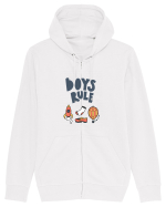 Boys Rule Hanorac cu fermoar Unisex Connector