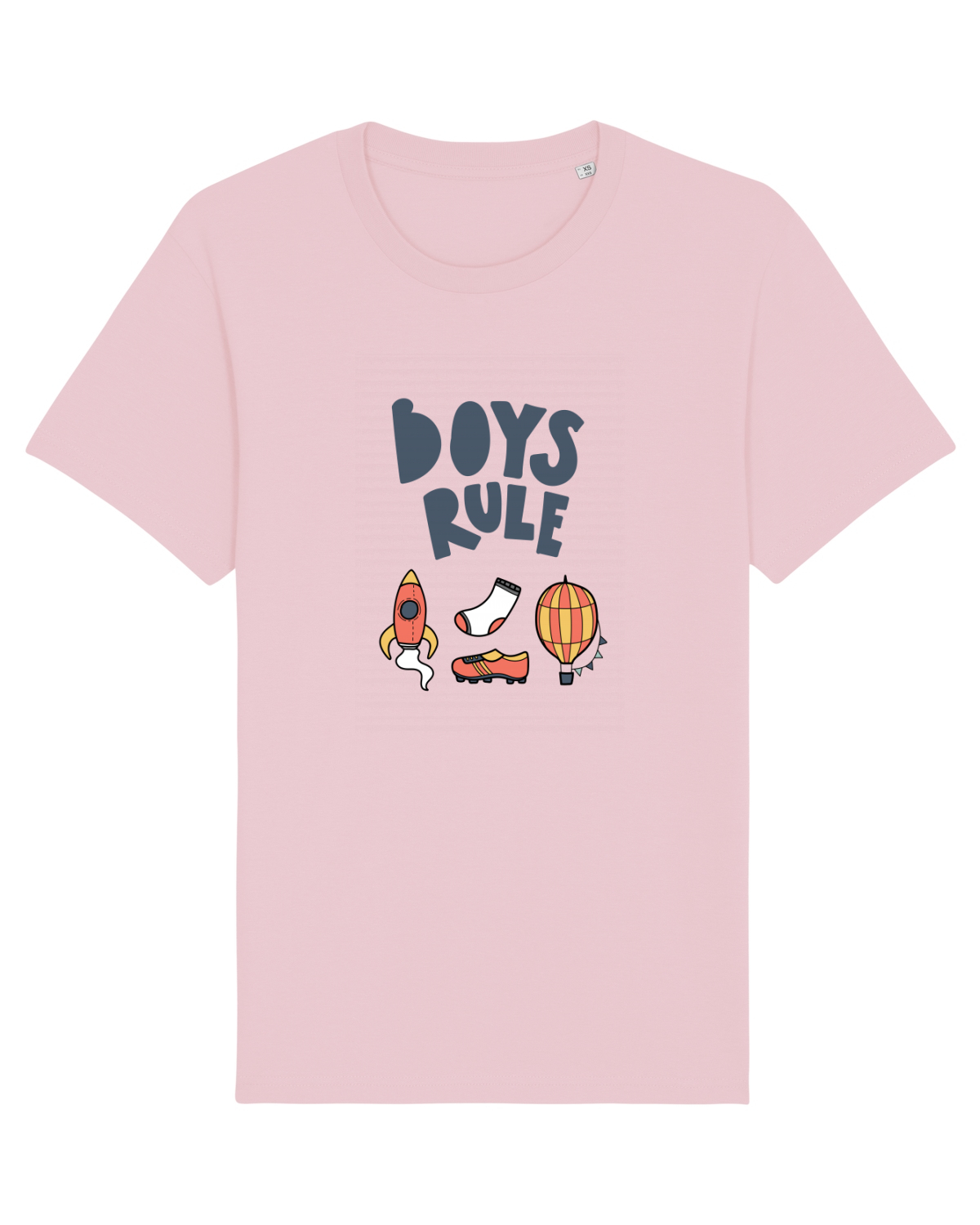 Tricou mânecă scurtă Unisex Rocker Cotton Pink