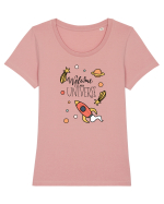 Welcome to my Universe Tricou mânecă scurtă guler larg fitted Damă Expresser