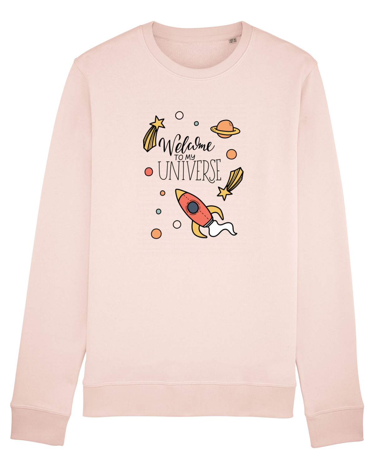 Bluză mânecă lungă Unisex Rise Candy Pink