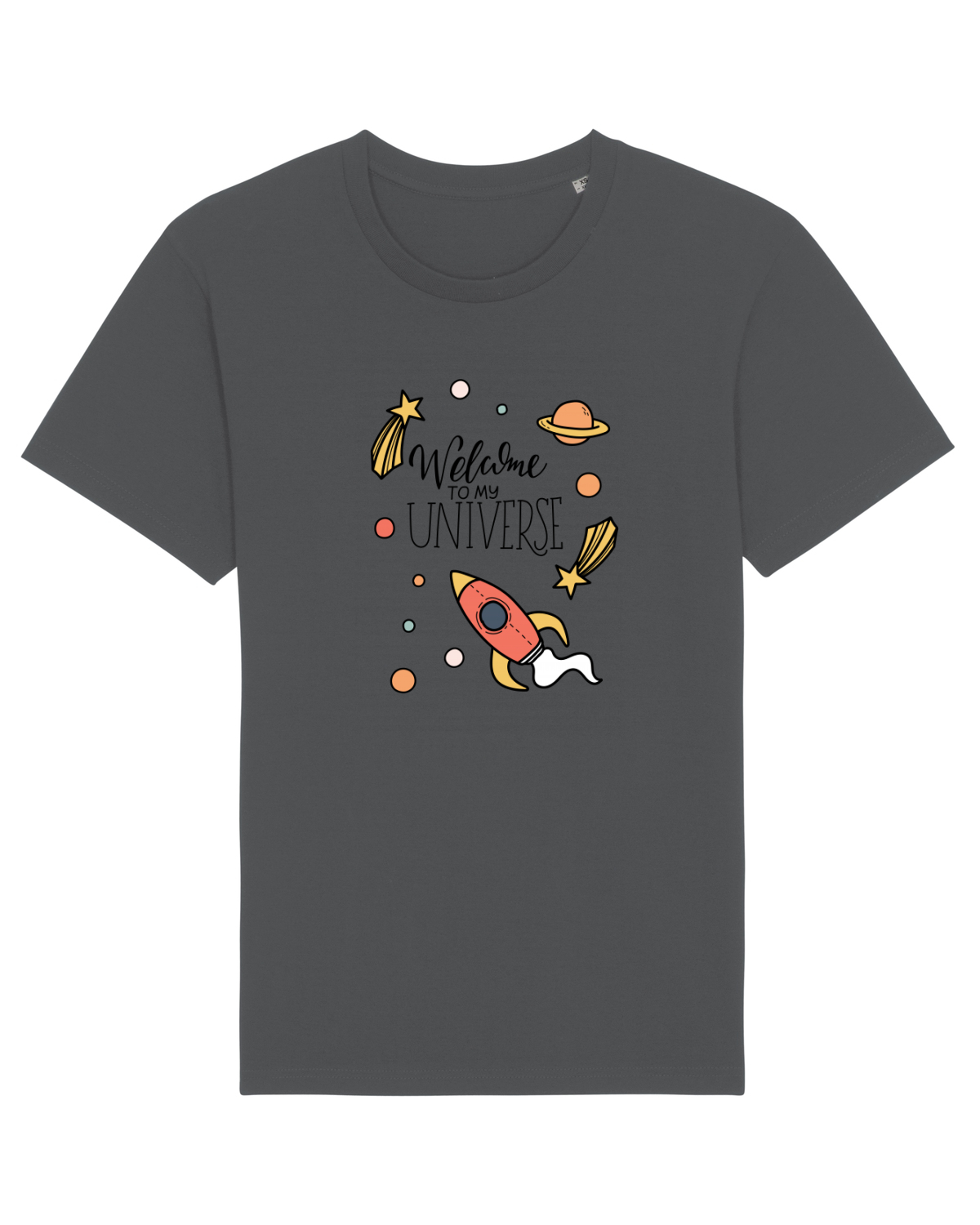 Tricou mânecă scurtă Unisex Rocker Anthracite