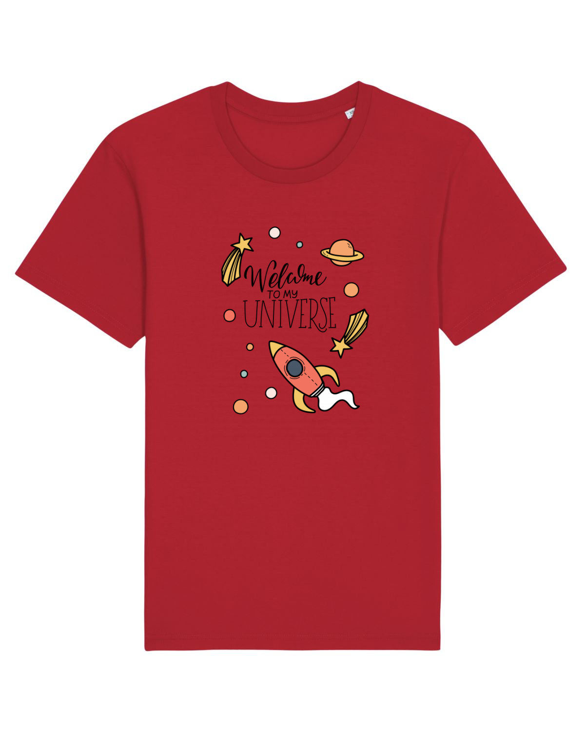 Tricou mânecă scurtă Unisex Rocker Red