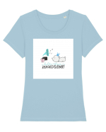 hello there handsome Tricou mânecă scurtă guler larg fitted Damă Expresser