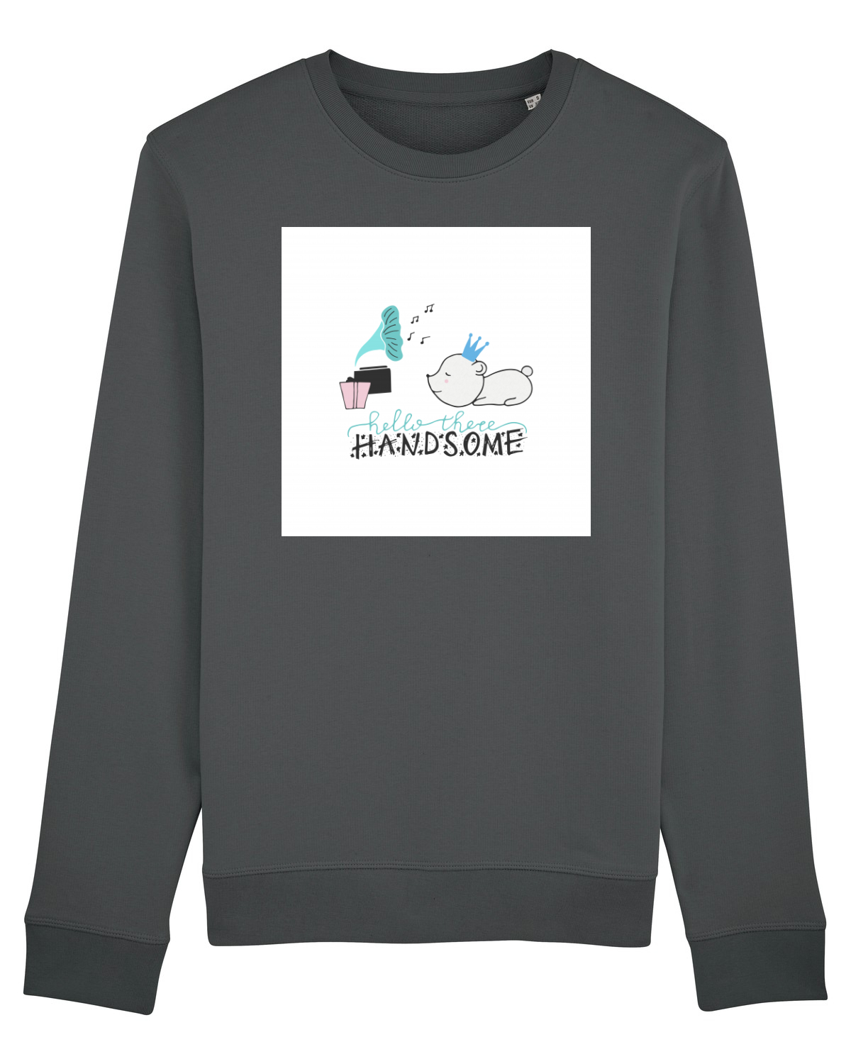 Bluză mânecă lungă Unisex Rise Anthracite