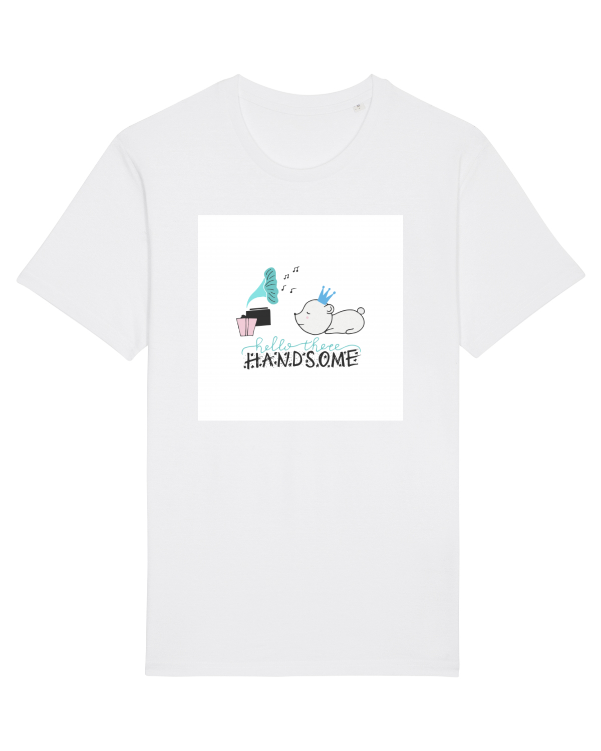 Tricou mânecă scurtă Unisex Rocker White