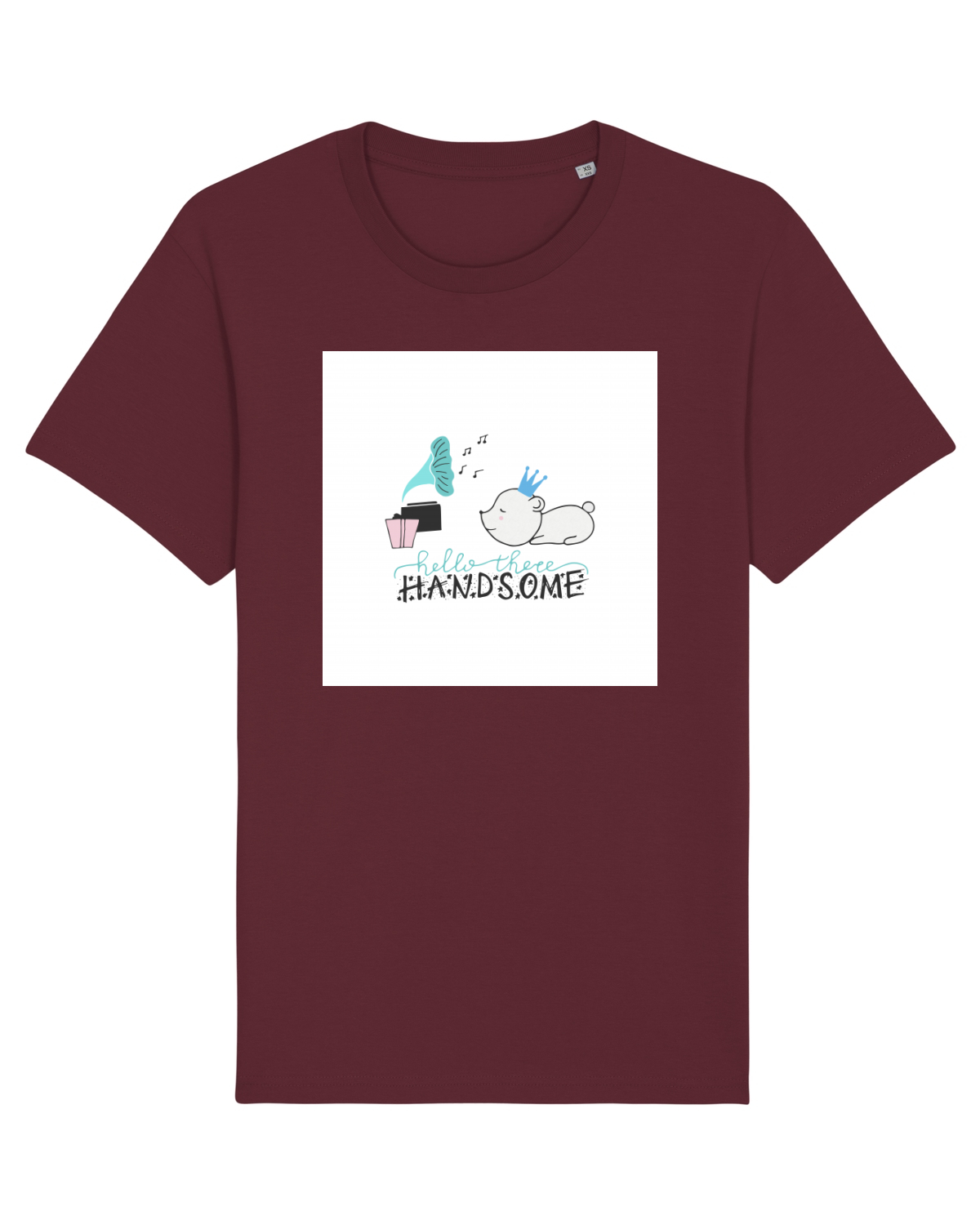 Tricou mânecă scurtă Unisex Rocker Burgundy
