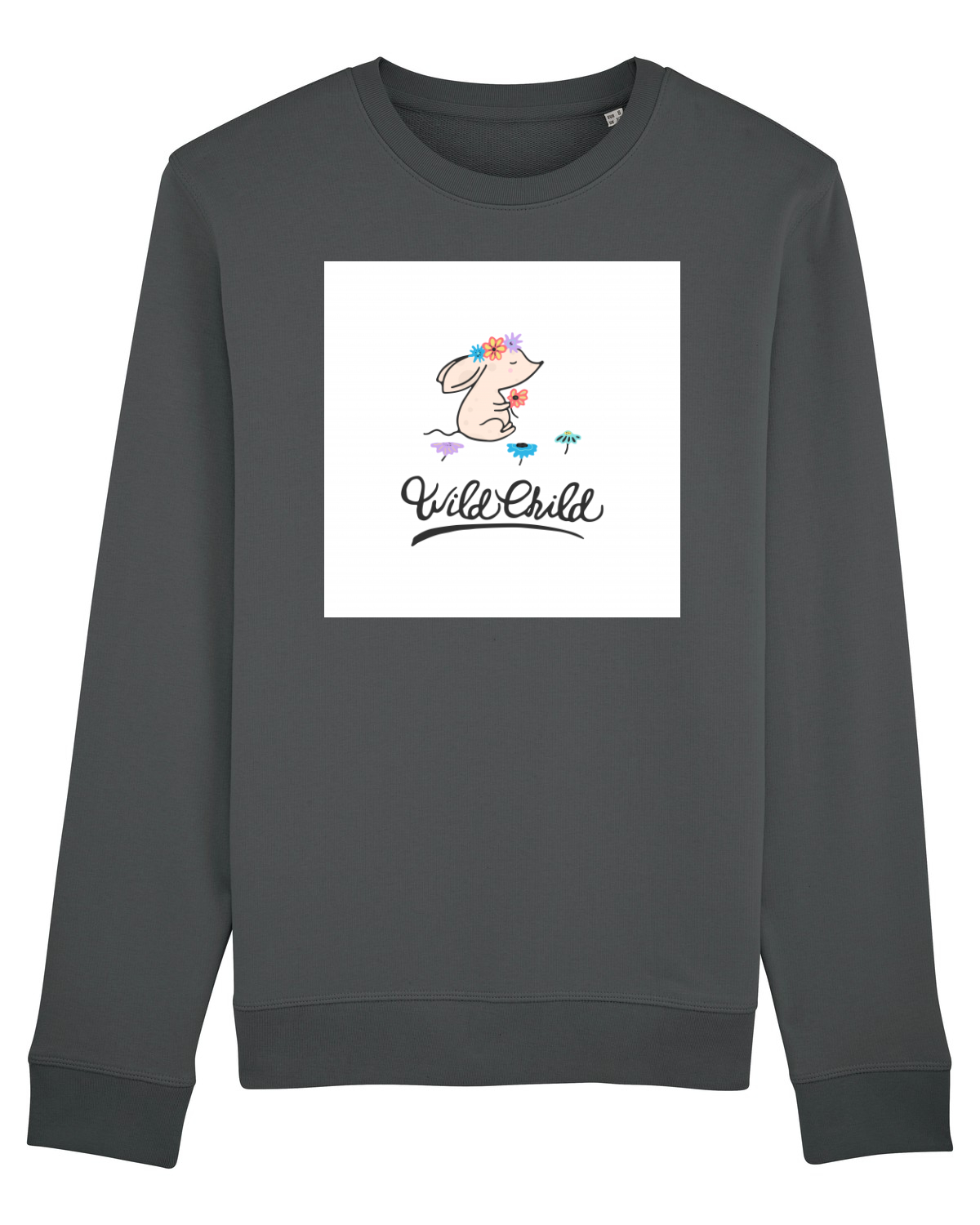 Bluză mânecă lungă Unisex Rise Anthracite