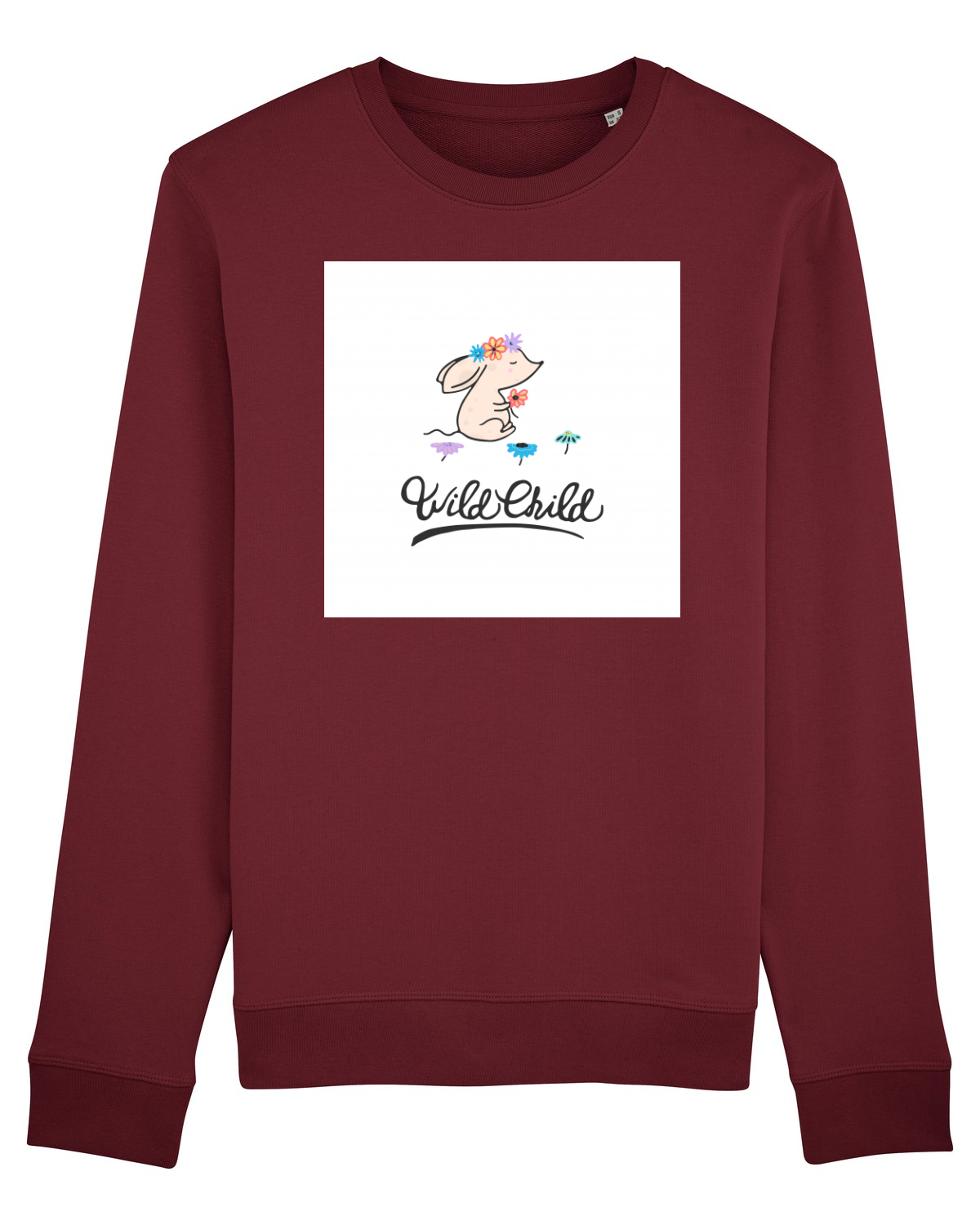 Bluză mânecă lungă Unisex Rise Burgundy