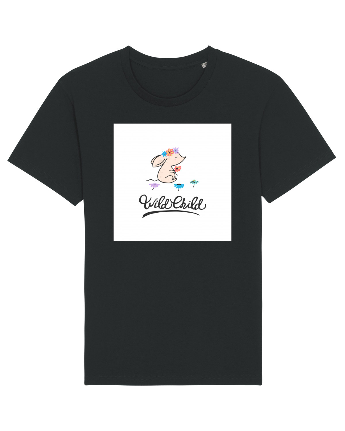 Tricou mânecă scurtă Unisex Rocker Black