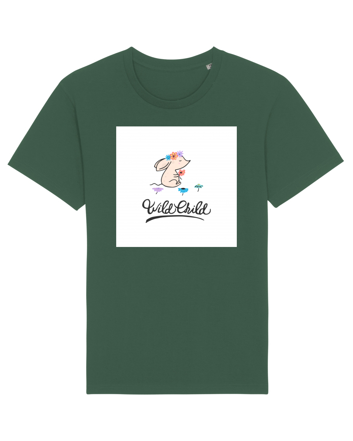 Tricou mânecă scurtă Unisex Rocker Bottle Green