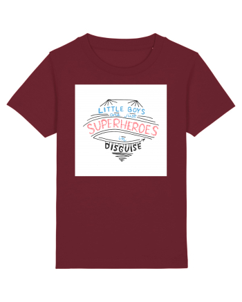 Little Boys are Superheroes Burgundy