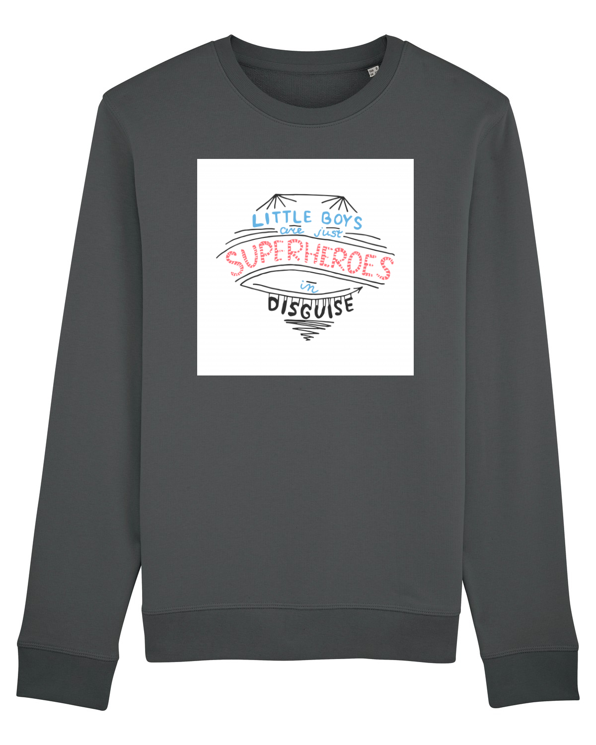 Bluză mânecă lungă Unisex Rise Anthracite