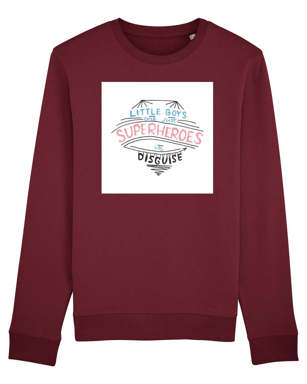 Bluză mânecă lungă Unisex Rise Burgundy