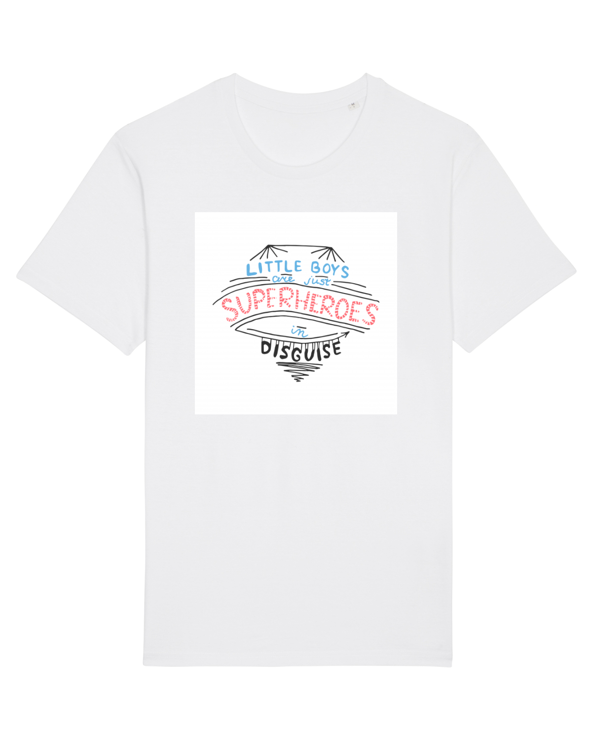 Tricou mânecă scurtă Unisex Rocker White