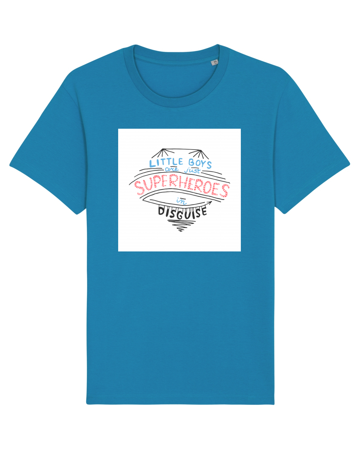 Tricou mânecă scurtă Unisex Rocker Azur