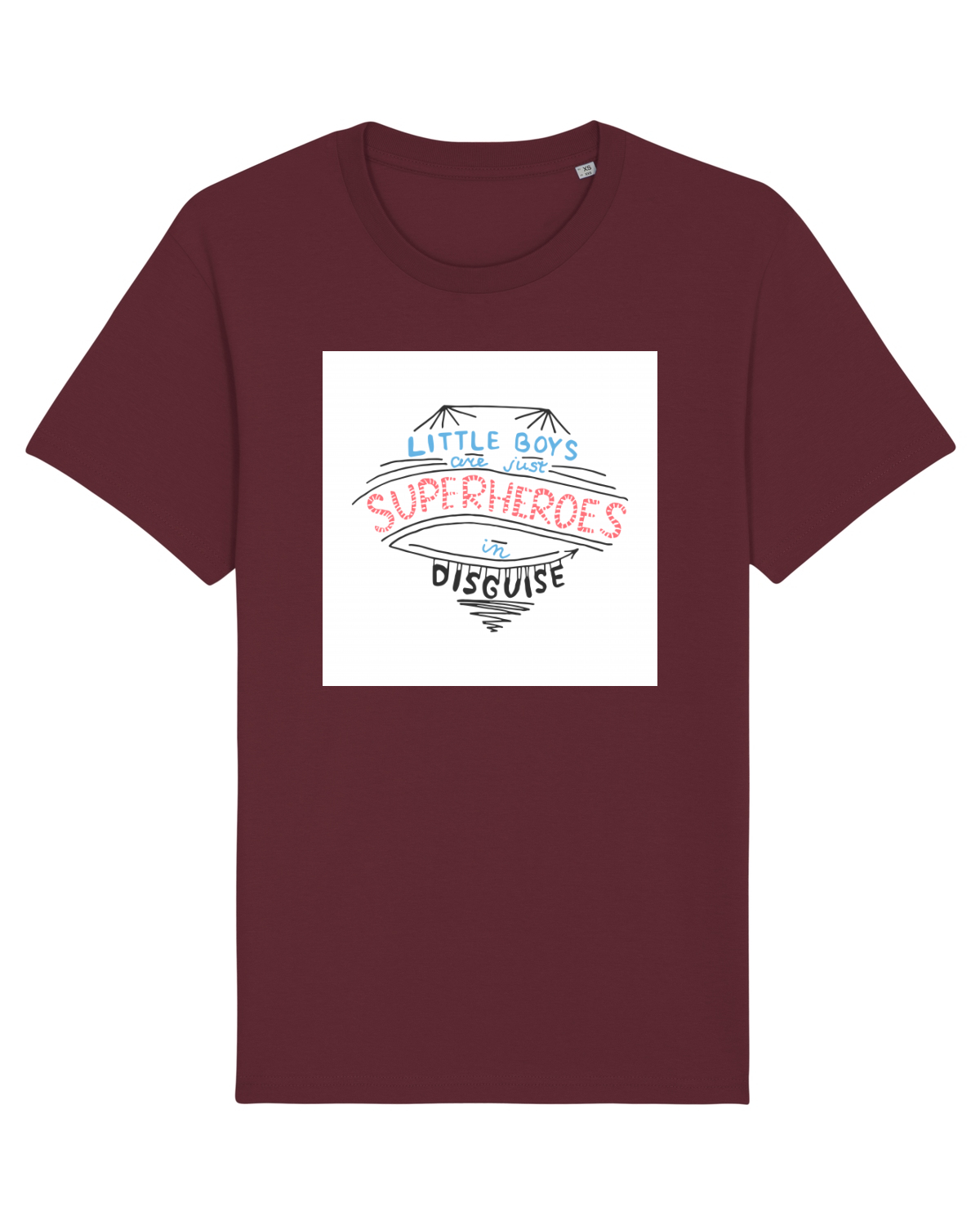 Tricou mânecă scurtă Unisex Rocker Burgundy